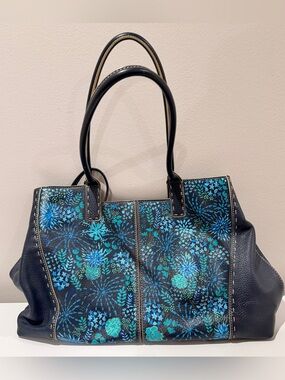 Franklin Covey Navy Tote Bag and Pouch